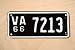 1966 Virginia Motorcycle License Plate Excellent for Harley Davidson