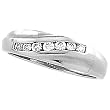 14K White Gold Diamond Wedding Band Duo - Lady's Ring - 0.17 Ct.