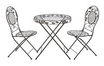 Hot Sale UMA Enterprises 63325 3-Piece Metal Bistro Outdoor Dining Set, 29 by 27-Inch