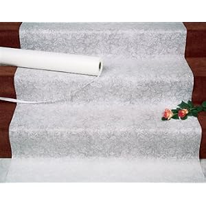 wedding reception decoration ideas, fabric aisle runner
