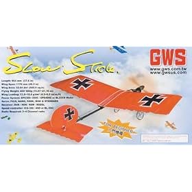 Slow Stick ARF, Yellow, No Power System from Toy RC Airplanes
