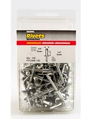 Surebonder FPC84A-100 1/4-inch Aluminum Short Rivets (100 per box)