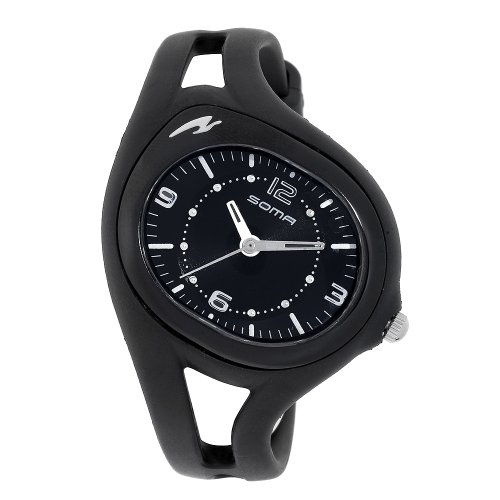 Soma Women's DYK510001 RunOne S Black Strap Analog Sports Watch