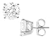 CRISLU Cubic Zirconia (CZ) Stud 6.0 Carat (ctw) Earrings in Sterling Silver