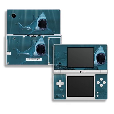 Great White Design Decorative Protector Skin Decal Sticker for Nintendo Dsi