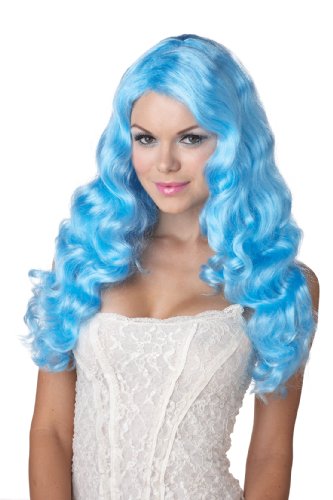 California Costumes Eye Candy Sweet Tart Wig, Baby Blue, One Size