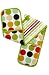 Typhoon Natural Dot Double Cotton Oven Glove Magnetic Tab