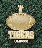 Univ Of Memphis Tigers Football Charm/Pendant -14K/10K, Stainless Steel or Gold Plated