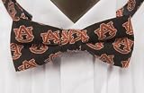 Auburn Bow Tie - Auburn University Black Pre-Tied Bowtie with AU Logo
