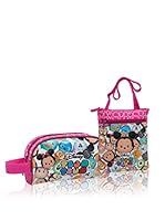 Disney Bandolera + Estuche Tsum Tsum Pink (Rosa)