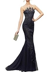 Mermaid Charmeuse/Tulle Applique Illusion Sleeveless Evening Dress/Prom Dress 