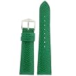 Watch Band Genuine Leather Lizard Grain Green 16mm