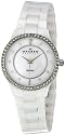 Skagen Women's SK347SSXWC Ceramic White Mother-Of-Pearl Dial Watch
