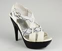 Interlocking Strap Snake Trim Heel