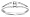 10k White Gold 2-Stone Split-Bale Diamond Ring (.08 cttw,  J-K Color, I2-I3 Clarity), Size 5