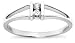 10k White Gold 2-Stone Split-Bale Diamond Ring (.08 cttw,  J-K Color, I2-I3 Clarity)