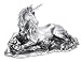 PEWTER UNICORN LYING DOWN, SS-6575