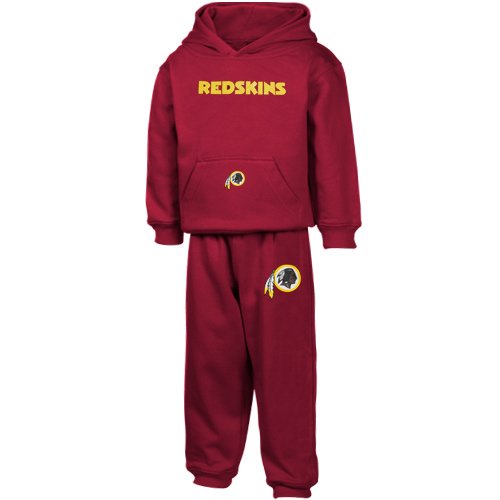 Reebok Washington Redskins Toddler Burgundy Pullover Hoodie Sweatshirt & Pants Set (3T)