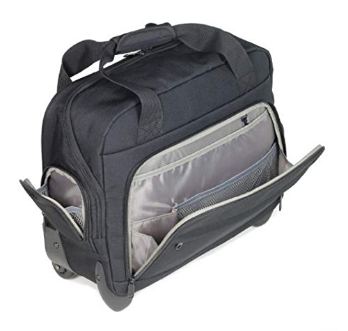 Members Essential On-Board Business Case Cabin Approved Laptop Bag on Wheels CM-0034 (Black)