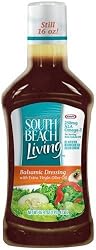 South Beach Living Balsamic Dressing with Extra Virgin Olive Oil, 16-Ounce Bottles (Pack of 6)