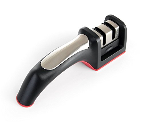 Bru Joy Diamond Steel and Ceramic Sharpening System 2 Stage Knife Sharpener Stone