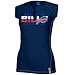Reebok Buffalo Bills Ladies Navy Blue Astronomy Split Neck T-shirt