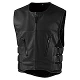 Icon Regulator Stripped Leather Vest