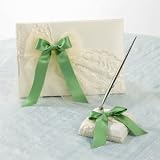 David's Bridal Lovely Lace Guest Book and Pen Set Style Db38gbpw by David's Bridal