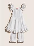 GUESS Kids Girls Smocked Top with Bike Shorts