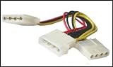 Y-Stromkabel Verteiler Kabel Molex 4 polig