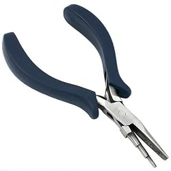 Concave And Round Nose 3-Step Wire Looping Pliers New