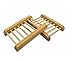 SoooKu New Arrival Pack Of 2 Unpolished Wooden Dowel Soap Dishes Holder Racks