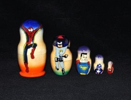 American Super Heroes Nesting Doll by Nesting dolls