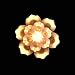 Set of 35 Clear Lily Flower Christmas Lights - Green Wire