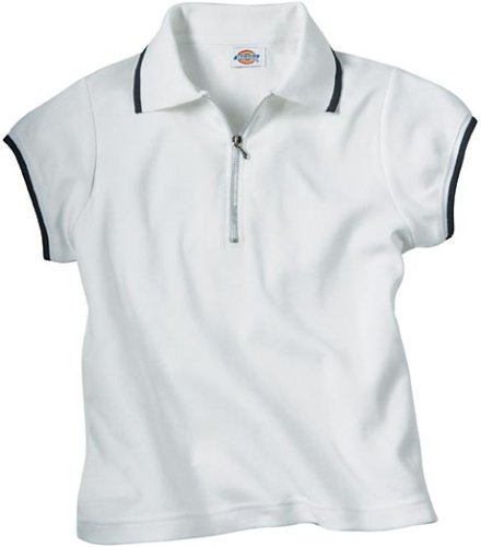 Buy Dickies School Uniforms Pique Polo Shirt S S/S White Girls