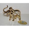 ELEPHANT Ornament with Spectra Swarovski Crystal Elements 24K Gold