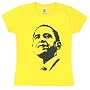 OBAMA - SILHOUETTE LADIES T-SHIRT - Yellow