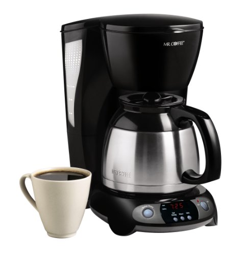 Mr. Coffee 8-Cup Thermal Programmable Coffeemaker, Black