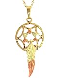 Gorgeous! Black Hills Gold Yellow-gold Dream catcher pendant-necklaces