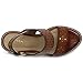 Ollio Womens Shoe Metallic Cutout Burnished Wedge Heel Sandal