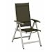 Kettler Klappsessel "Basic" - textilbespanntes Alu, champagner/mocca