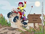 Personalized Keychain or Fridge Magnet - ATV Lover - Male or Female