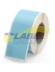 Seiko Compatible LV-SLP-1BLB Blue Address Labels - 1-1/8" H x 3-1/2" W, 130 labels per roll, 1 roll per pack