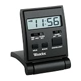 Westclox 47508 Travelmate Quartz Travel Alarm Clock, Black
