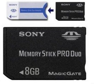 NEW 8gb 8g Ms Memory Stick Pro Duo Card for Sony PSP Camera One Year Warranty