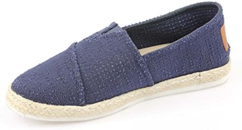 iloveflat Women's Casual Canvas Slip-On Flat Shoes 7 B(M) Navy