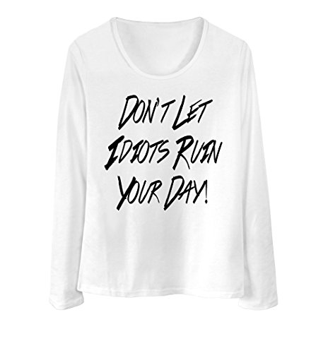 【ノーブランド品】 全9カラー レディース 長袖Tシャツ【英語・メッセージ】