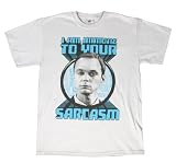 Big Bang Theory Sheldon I Am Immune to Your Sarcasm Mens T-Shirt