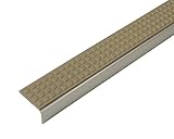日中製作所 BIM スリムノンスリップ アルミシルバー スクエア ベージュ 1m D35AS-1H-05