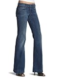 7 For All Mankind Women's Dojo Trouser Jean with Pintuck Pocket in Azure